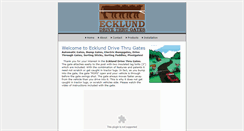 Desktop Screenshot of ecklundgates.com