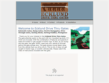 Tablet Screenshot of ecklundgates.com